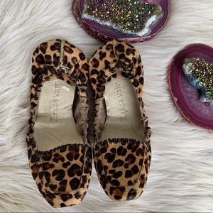 Jack Rogers Leopard Cheetah Calf Hair Flats